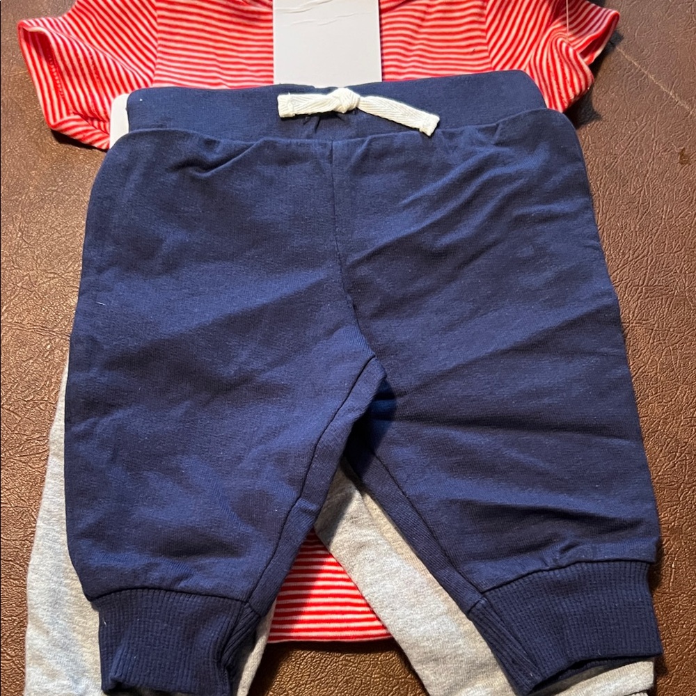 Carter's Red and White Striped Tee with Pocket - Picture 4 of 5
